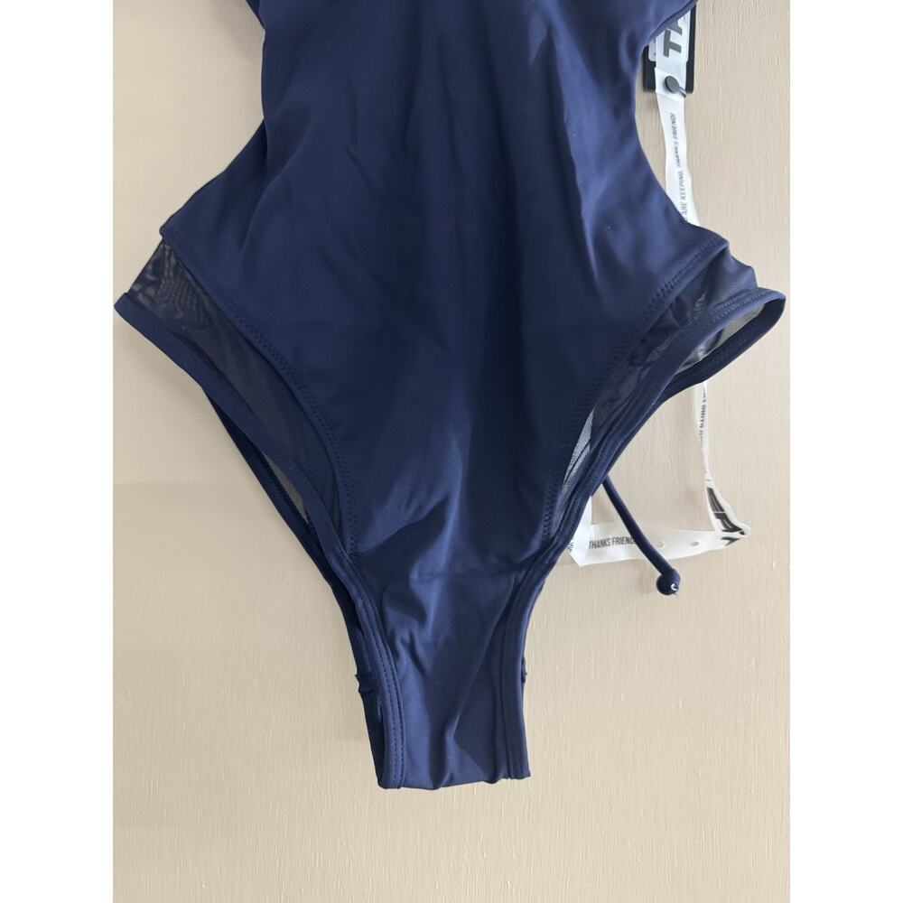 NWT TA3 Meshy Shapewear One Piece Swimsuit Midnight Navy Size XS - Picture 6 of 9